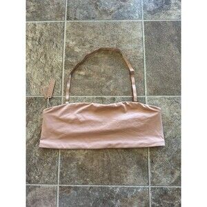 Skims Signature Swim Bandeau Bikini Top Ochre Size 2X